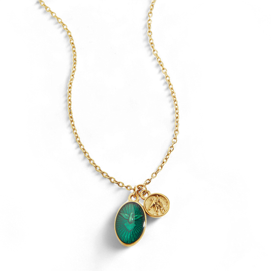 Collier pendentif paix