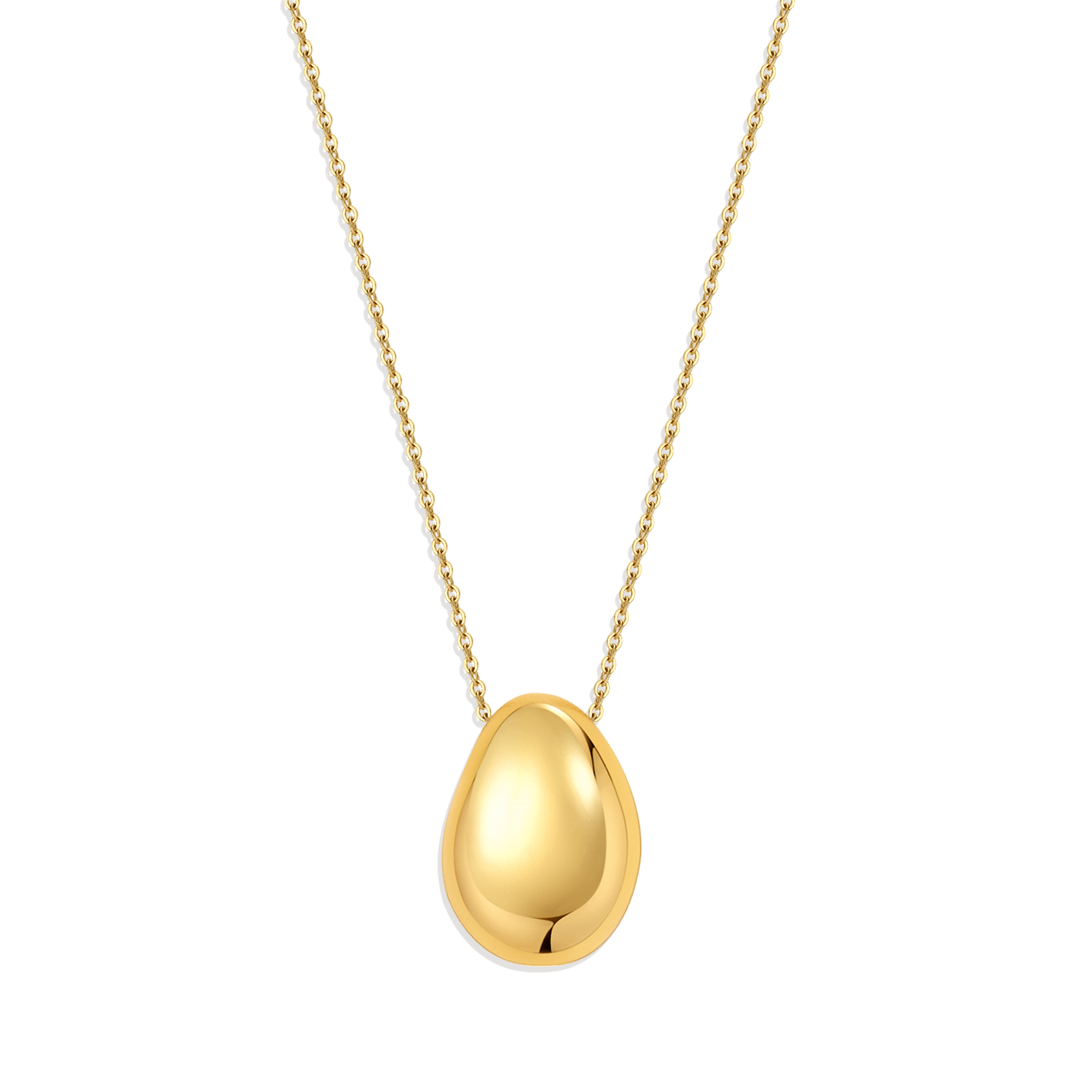 Collier pendentif galet