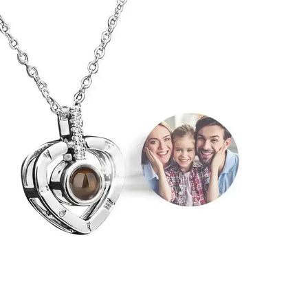 Personalisiertes Valentinstagsgeschenk - Projektionsfoto-Halskette/Armband/Schlüsselanhänger