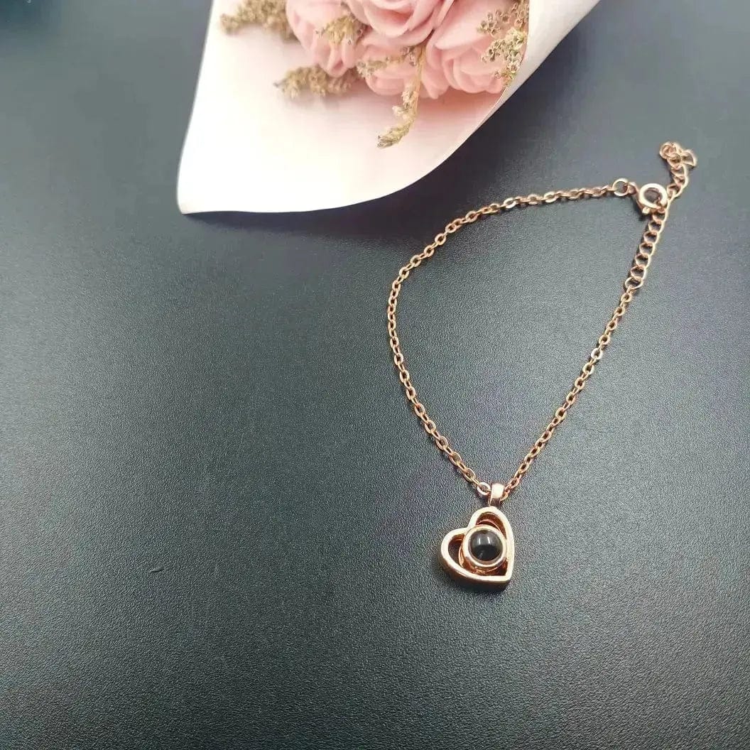 Personalisiertes Valentinstagsgeschenk - Projektionsfoto-Halskette/Armband/Schlüsselanhänger