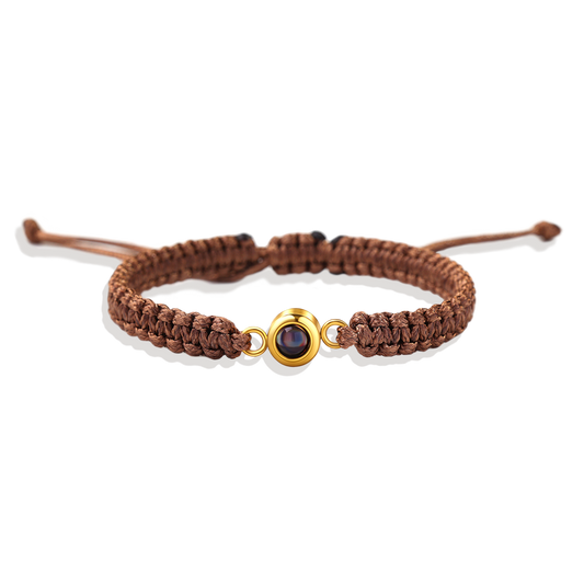 Personalized Braided Photo Bracelet