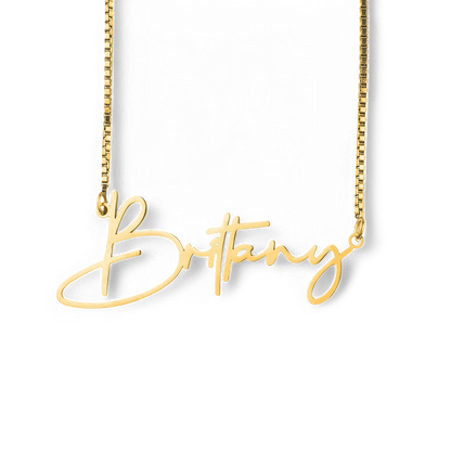 Collier avec nom moderne