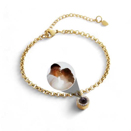 Petite Halo Photo Bracelet