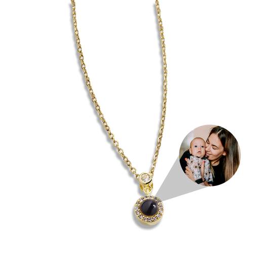 Petite Halo Photo Necklace