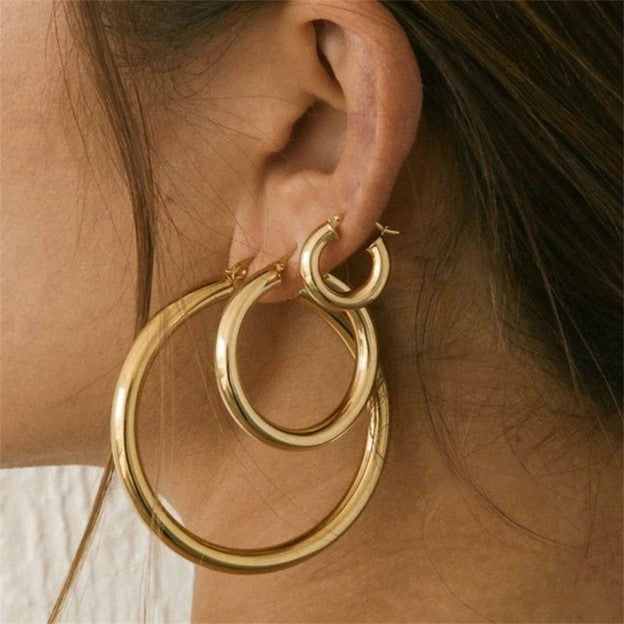 Boucles d'oreilles créoles classiques