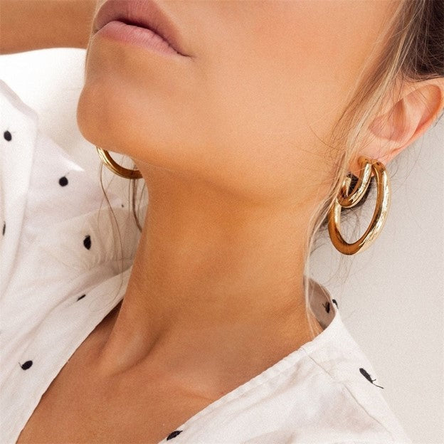 Boucles d'oreilles créoles classiques
