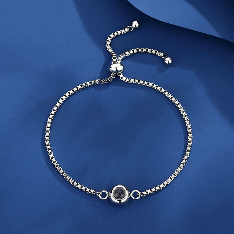 Personalisiertes Rolo-Ketten-Fotoarmband