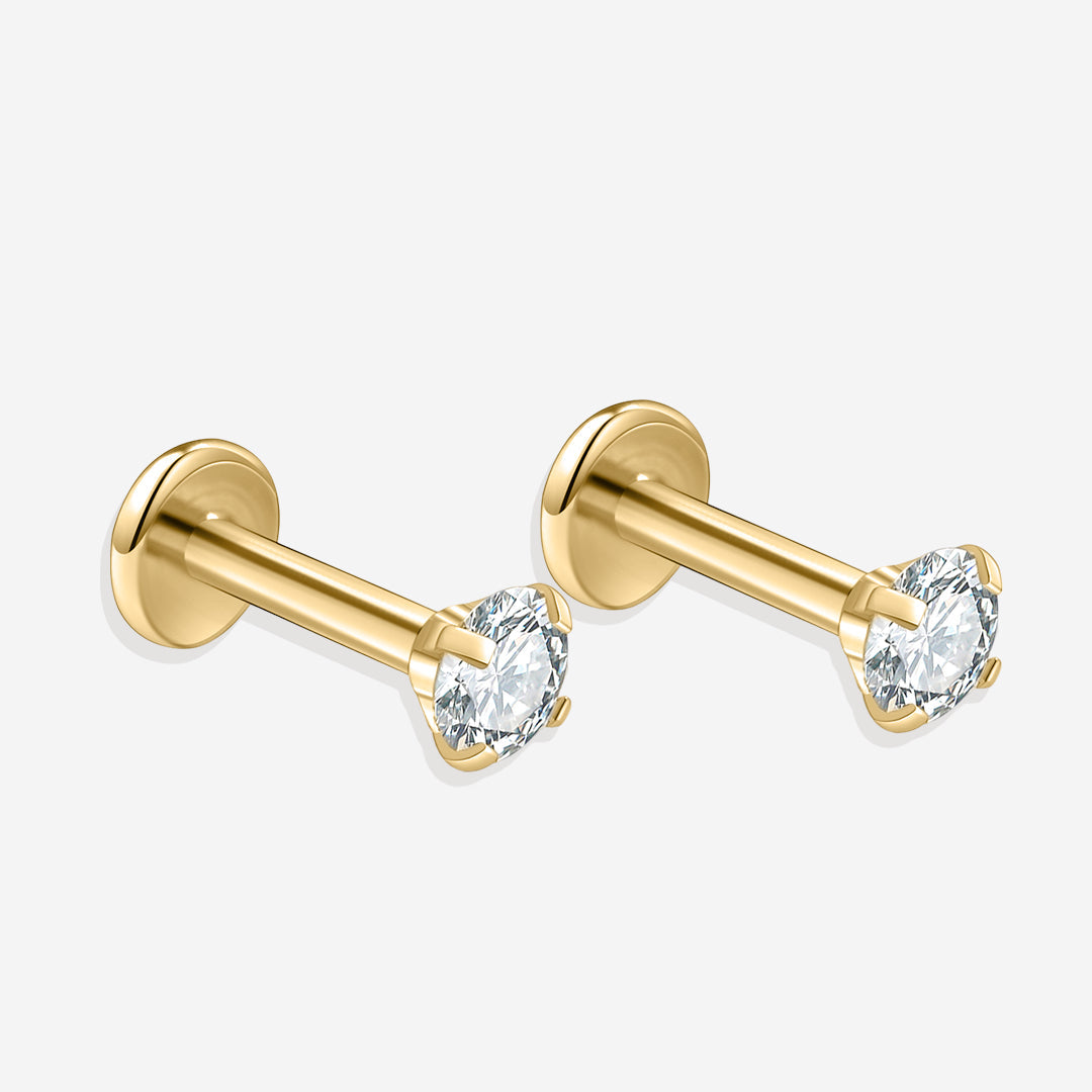 Crystal Sleeper Earrings | 18g