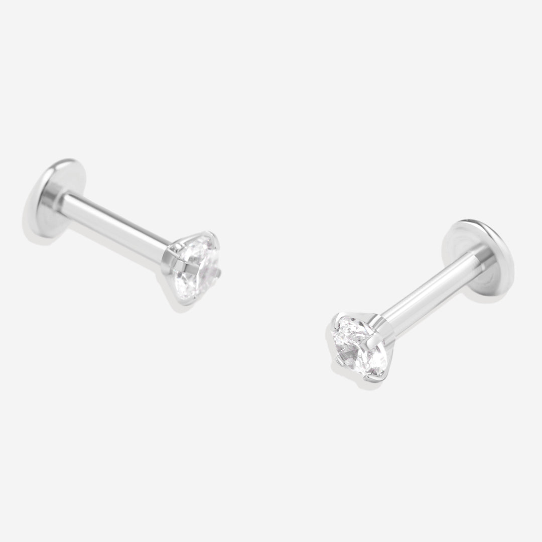Crystal Sleeper Earrings | 18g