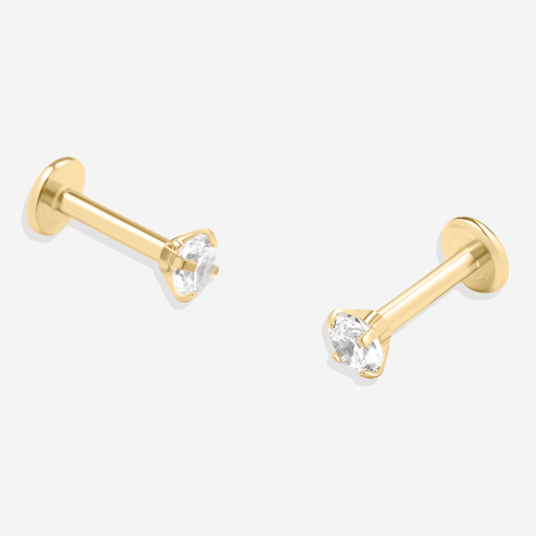 Crystal Sleeper Earrings | 18g