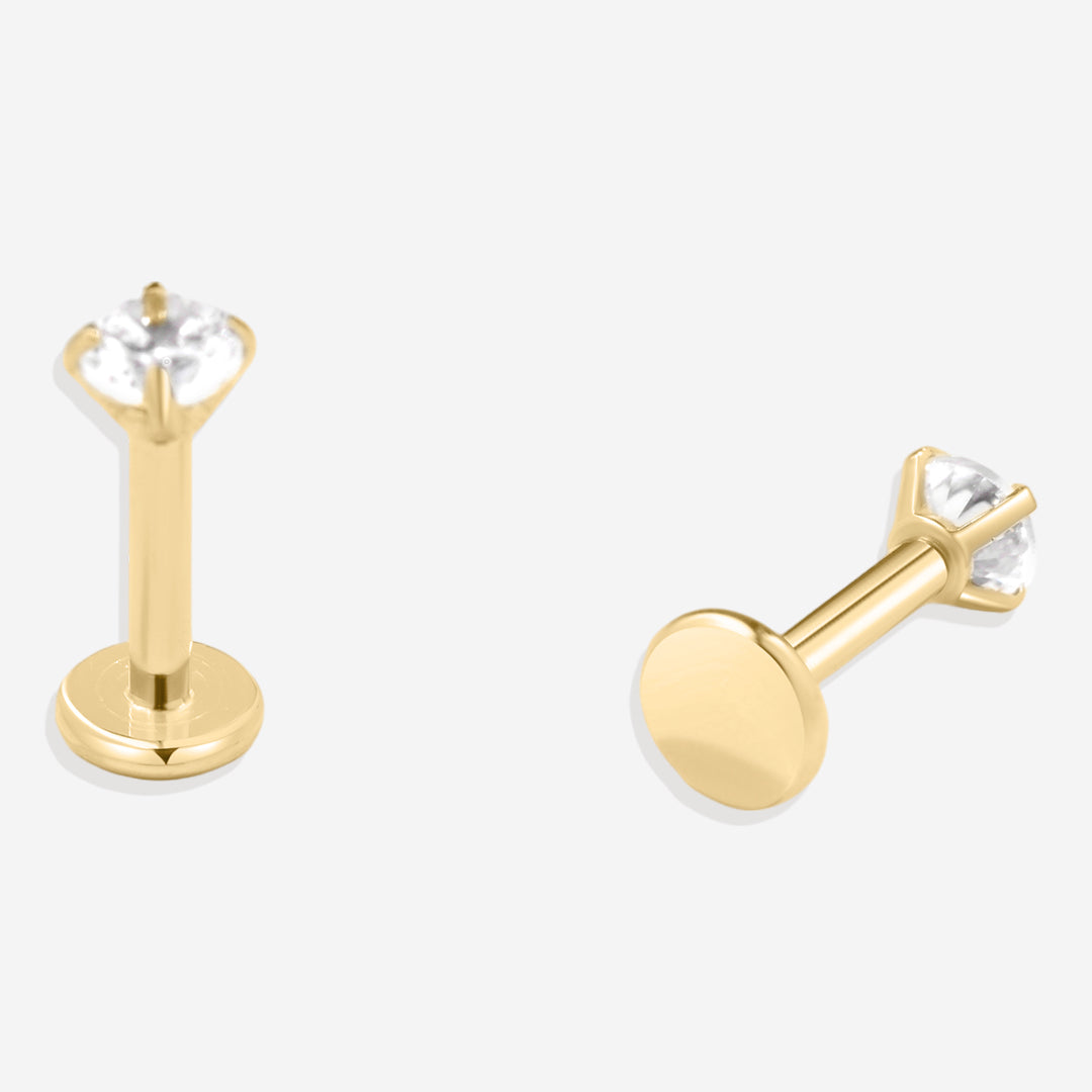 Crystal Sleeper Earrings | 18g