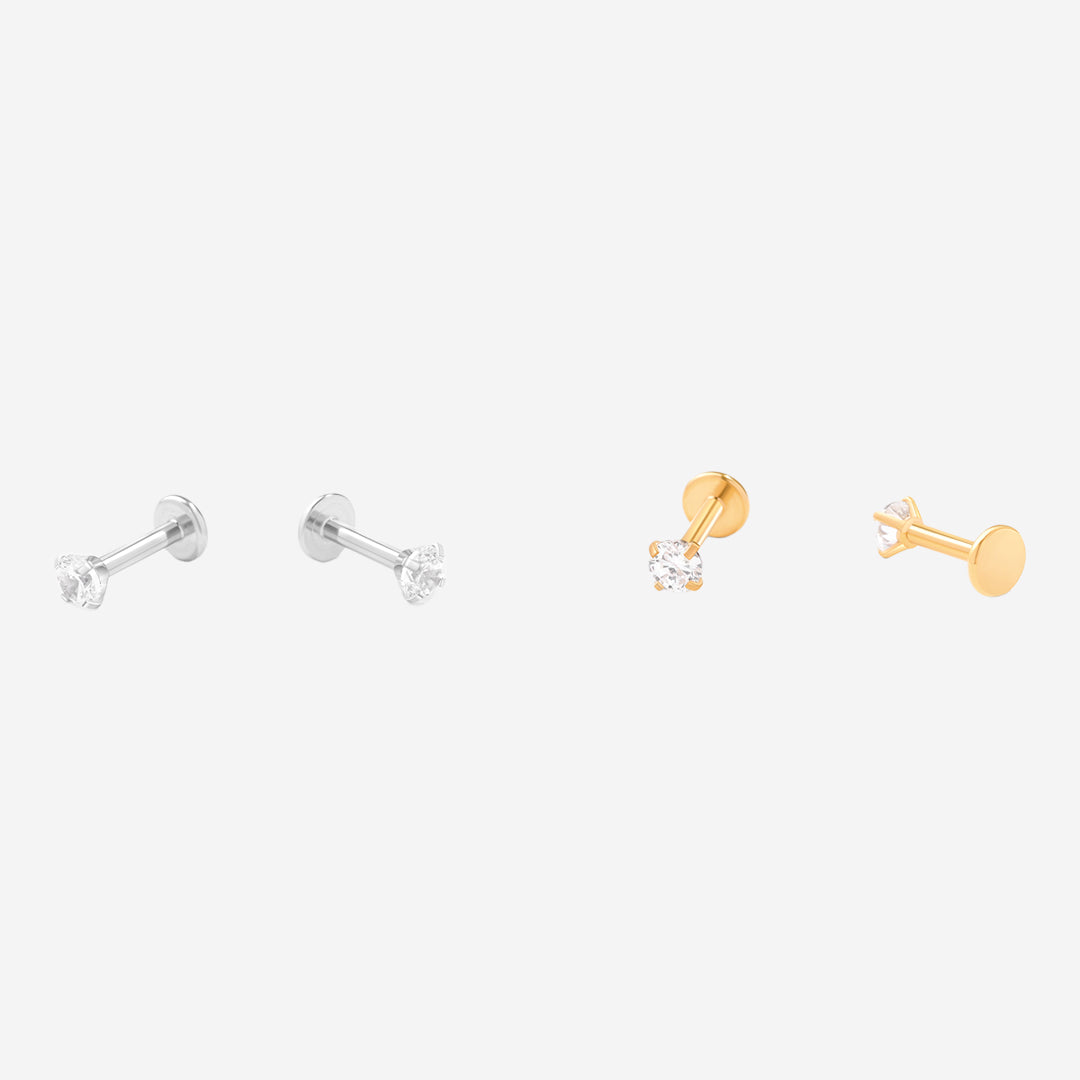 Crystal Sleeper Earrings | 18g