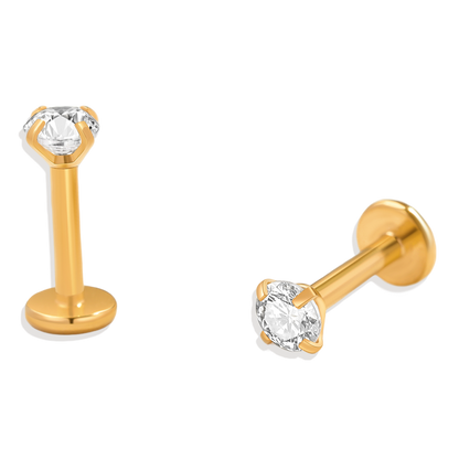 Crystal Sleeper Earrings | 18g