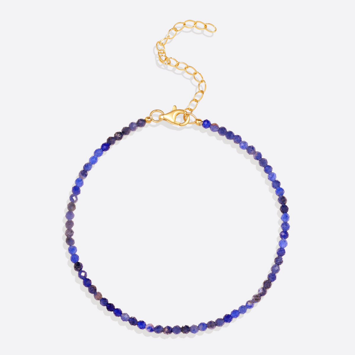 Petit bracelet empilable en perles de lapis-lazuli