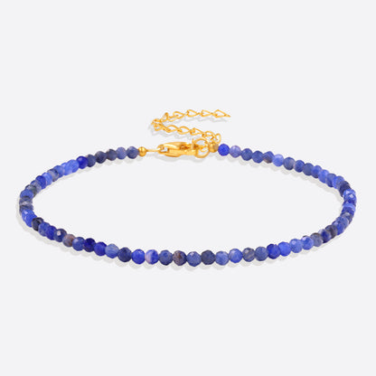 Petit bracelet empilable en perles de lapis-lazuli
