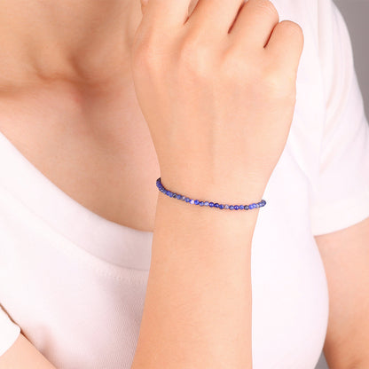 Petit bracelet empilable en perles de lapis-lazuli