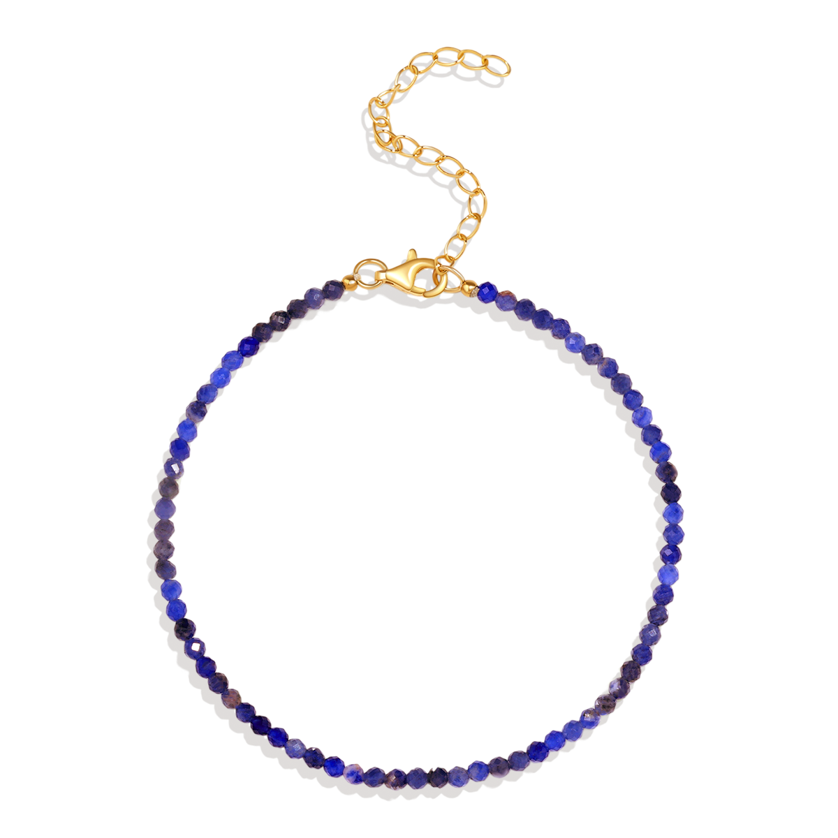 Petit bracelet empilable en perles de lapis-lazuli