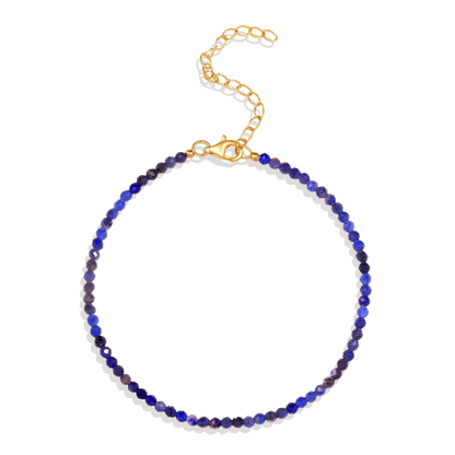 Petit bracelet empilable en perles de lapis-lazuli