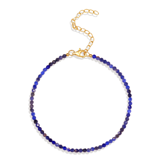 Petit bracelet empilable en perles de lapis-lazuli