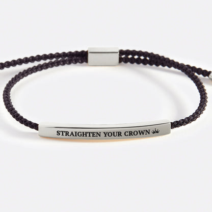Souviens-toi de qui tu es et redresse ta couronne Inspire Bracelet