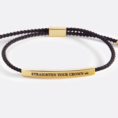 Souviens-toi de qui tu es et redresse ta couronne Inspire Bracelet