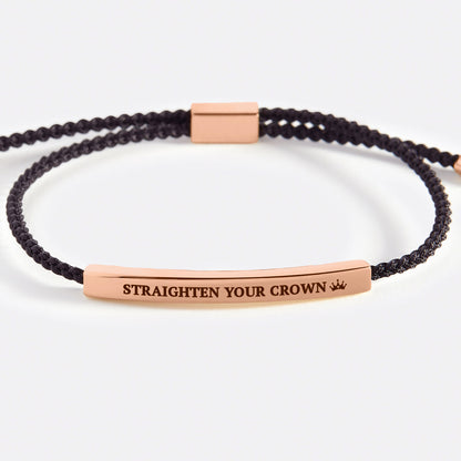 Souviens-toi de qui tu es et redresse ta couronne Inspire Bracelet
