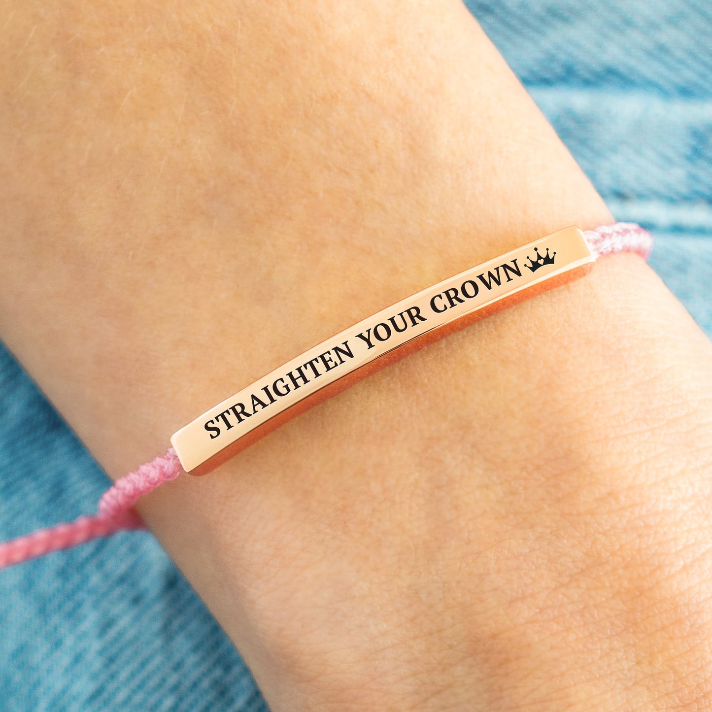 Souviens-toi de qui tu es et redresse ta couronne Inspire Bracelet