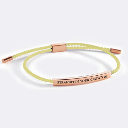 Souviens-toi de qui tu es et redresse ta couronne Inspire Bracelet