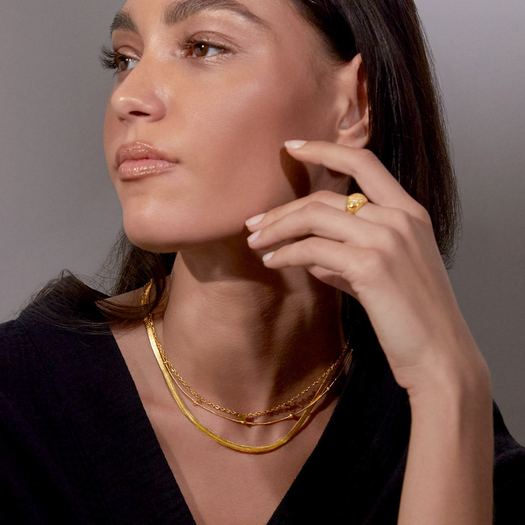 Collier chaîne à chevrons