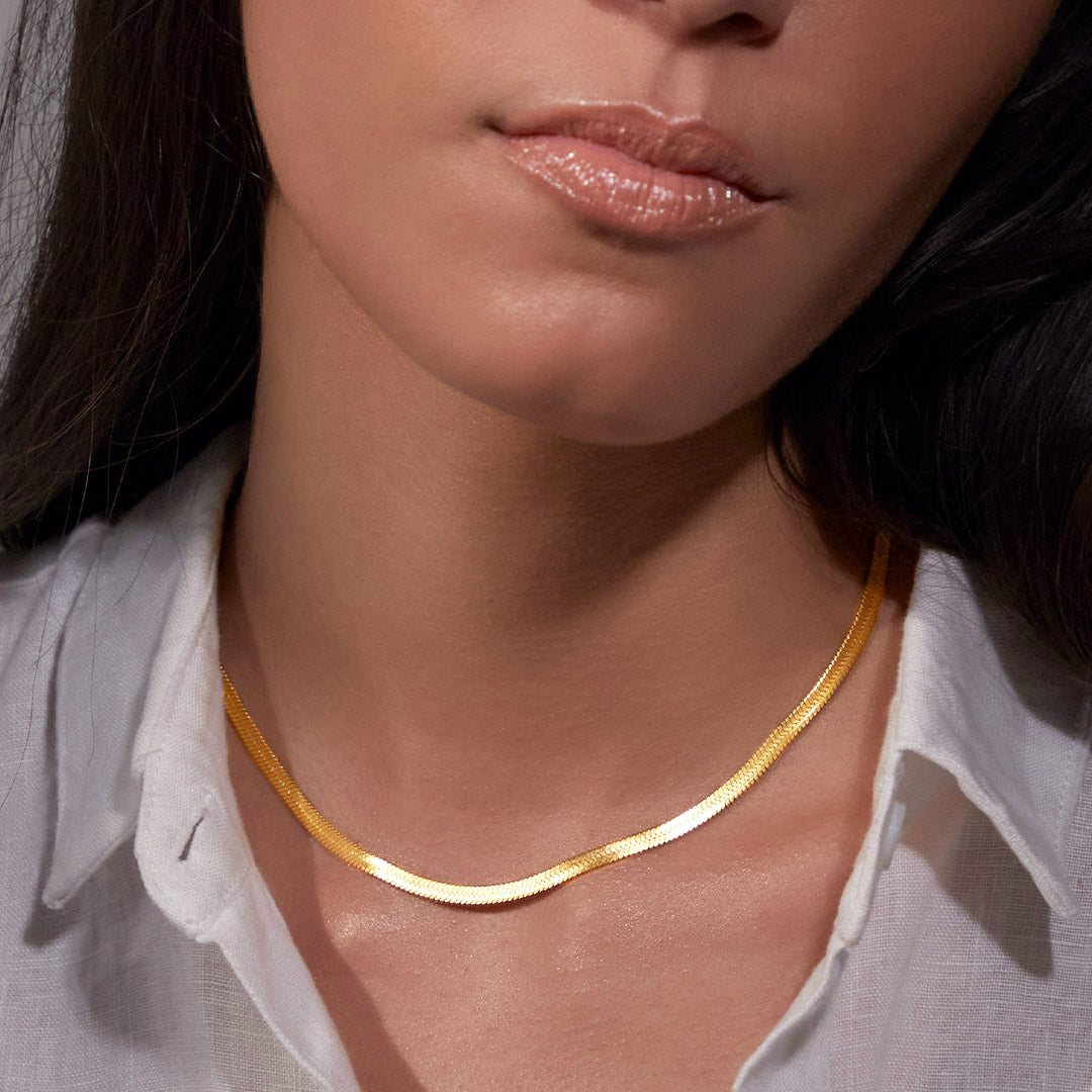 Collier chaîne à chevrons