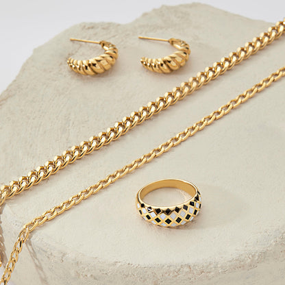 Collier plat cubain