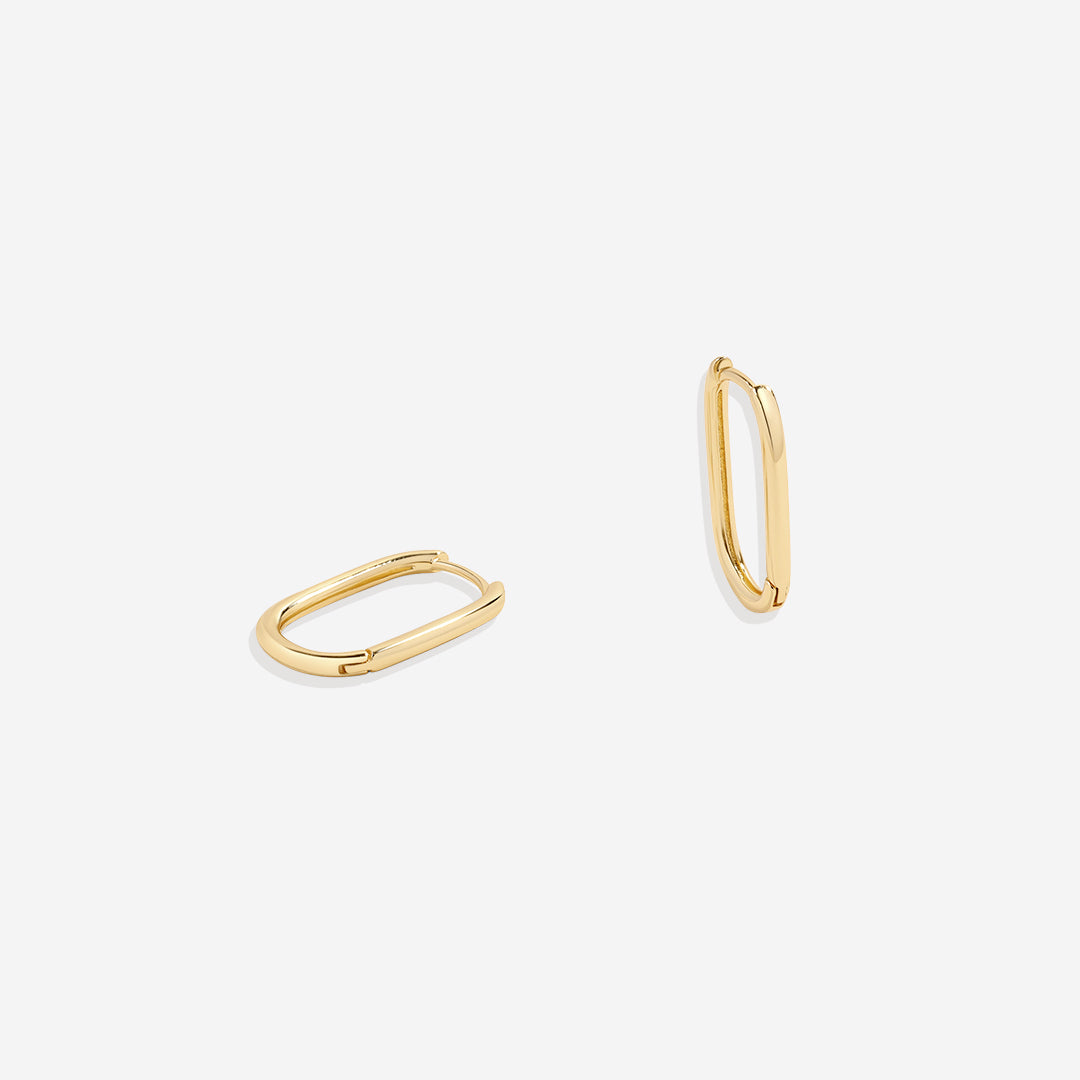 Boucles d'oreilles Huggie rétro