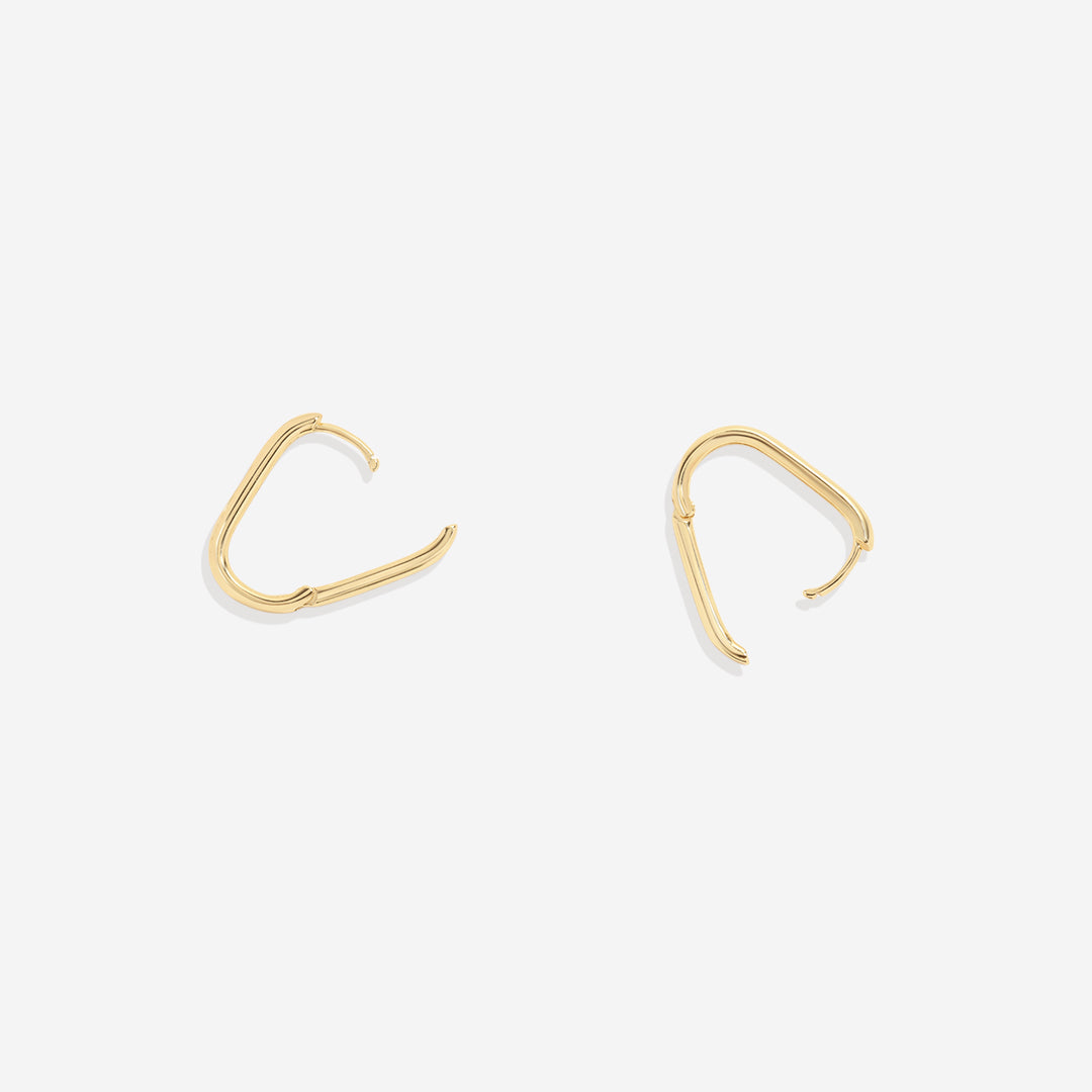 Boucles d'oreilles Huggie rétro