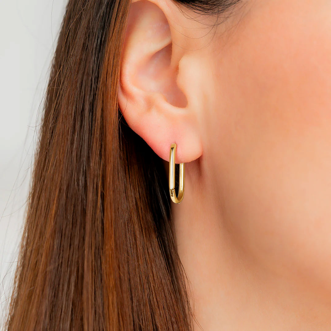 Boucles d'oreilles Huggie rétro