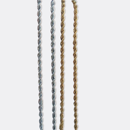 Collier chaîne en corde