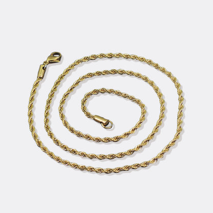 Collier chaîne en corde