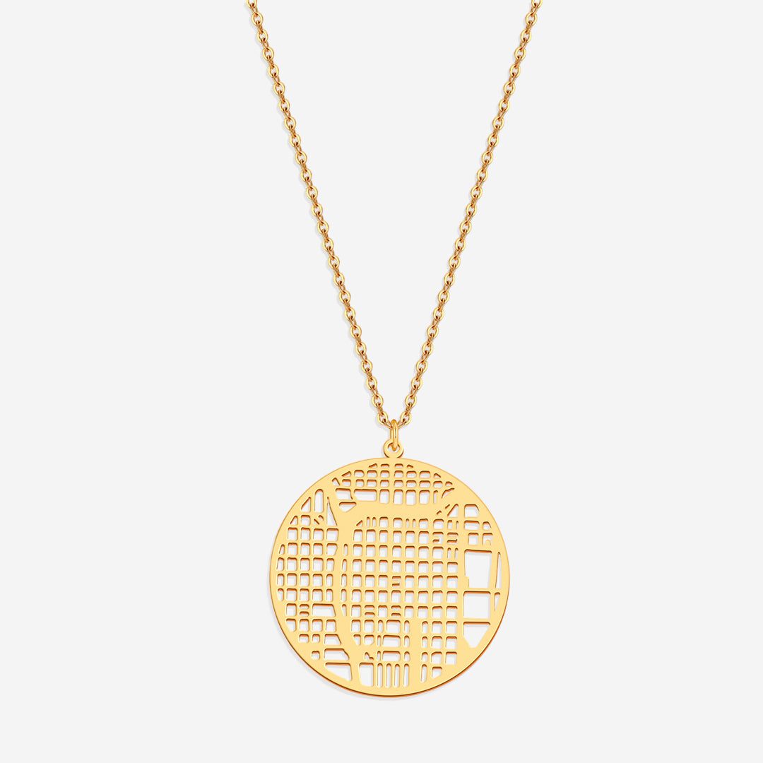 Custom Map Necklace