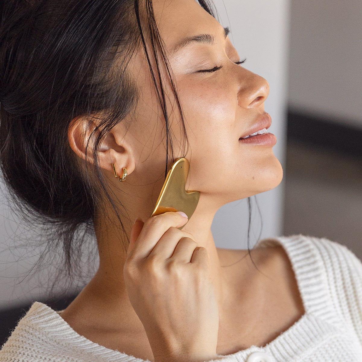Gua Sha en acier inoxydable 