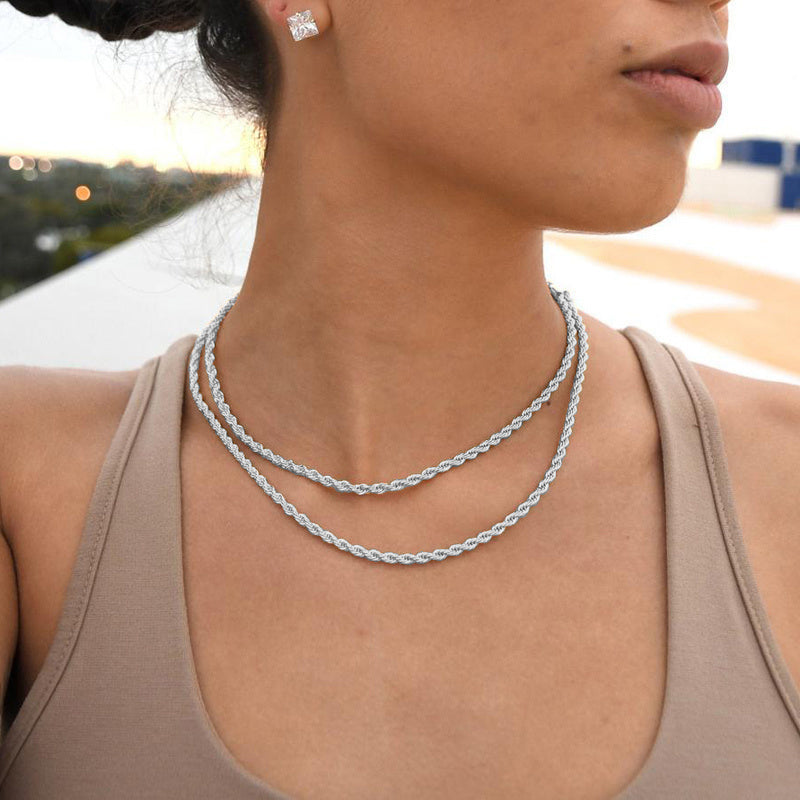 Collier chaîne en corde