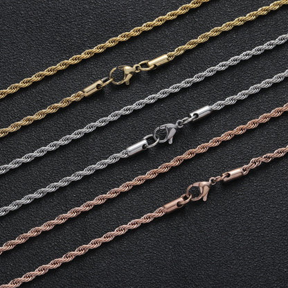 Collier chaîne en corde
