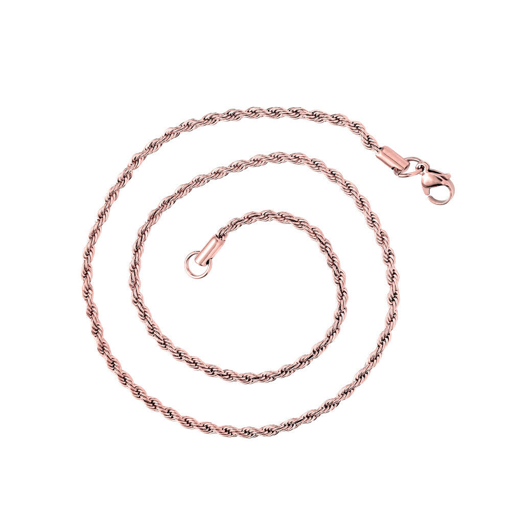 Collier chaîne en corde