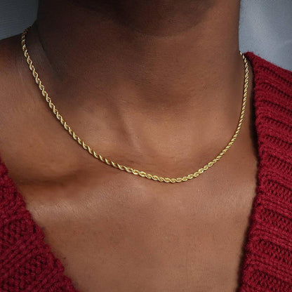 Collier chaîne en corde