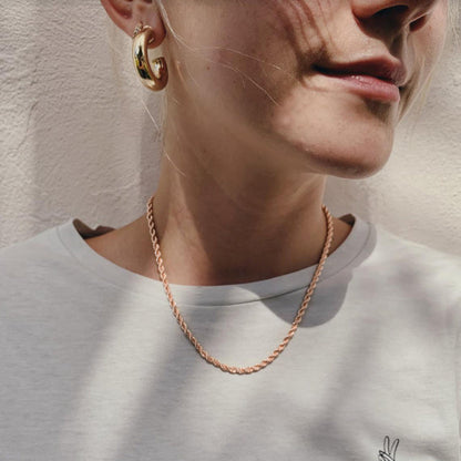 Collier chaîne en corde