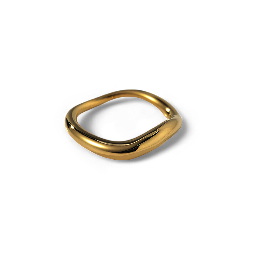 Bague sculpturale à longueur d'onde