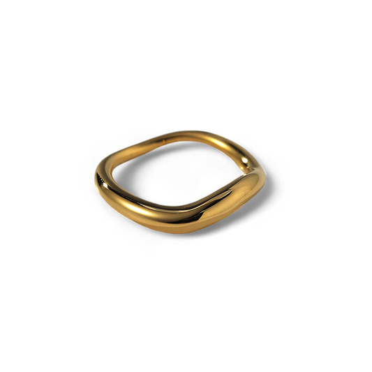 Bague sculpturale à longueur d'onde