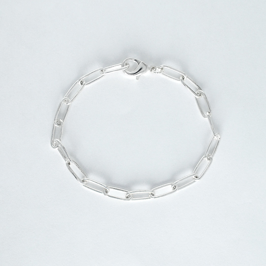 Bracelet chaîne trombone épais