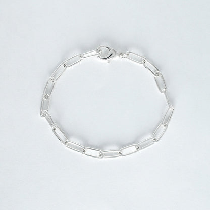 Bracelet chaîne trombone épais