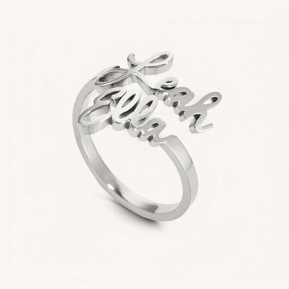 Double Name Ring