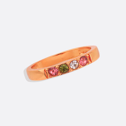 Bague empilable avec pierres de naissance