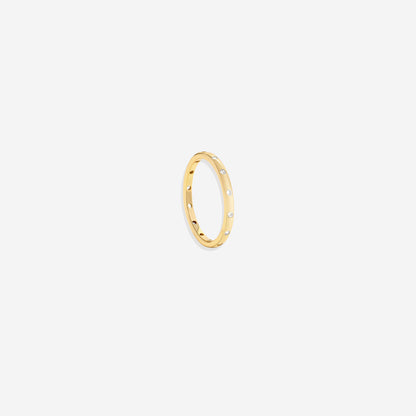 Petite bague empilable sertie de lunette